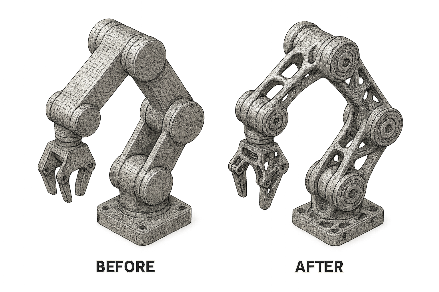 Robotic Arm Topology Optimization